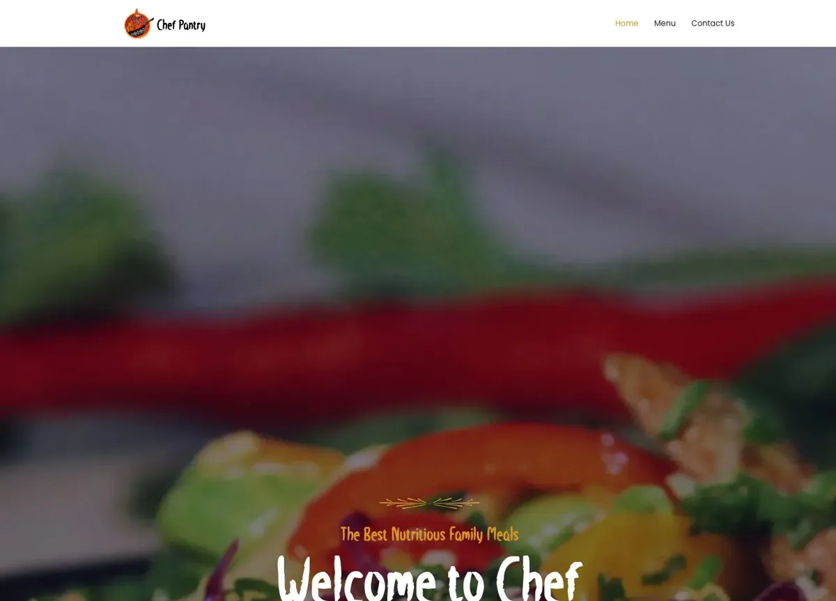 Chef's Pantry new website