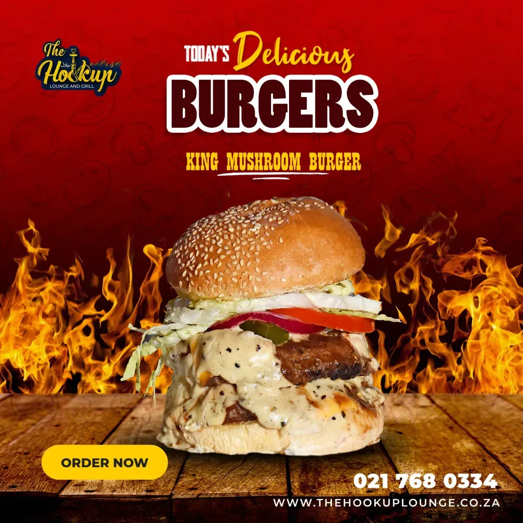 The Hookup Lounge and Grill burger promo campaign