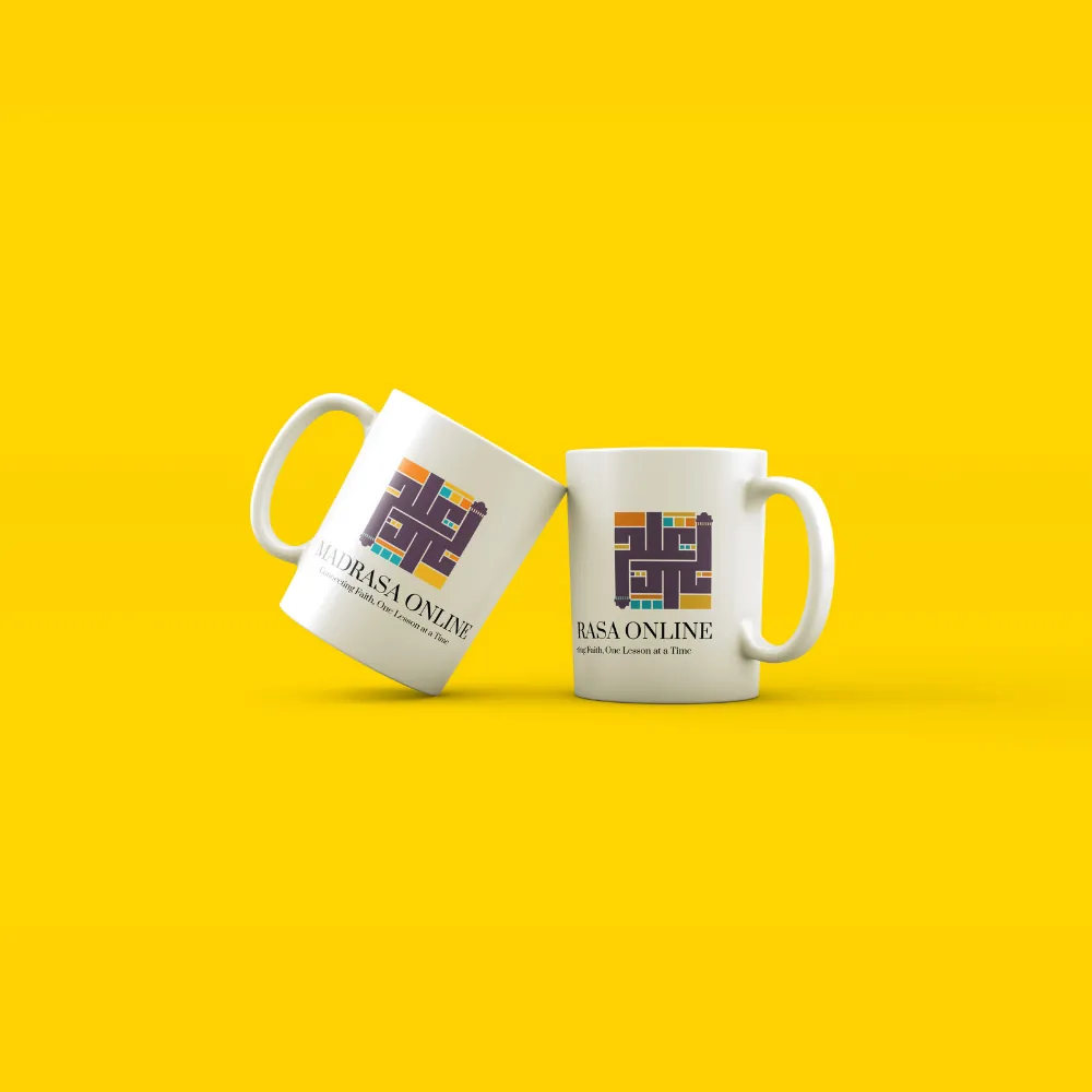 Madrasa Online branded mugs