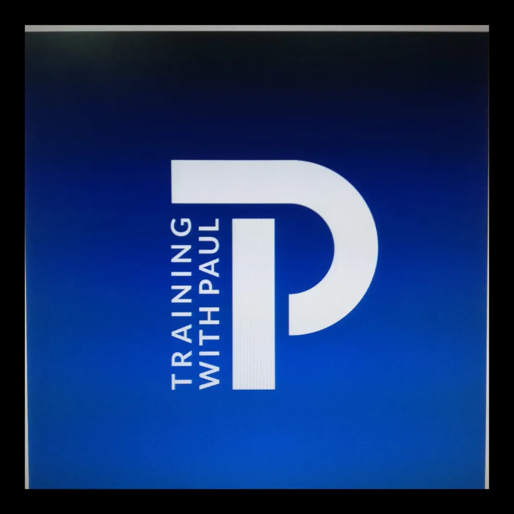 Early monogram concept for Training with Paul